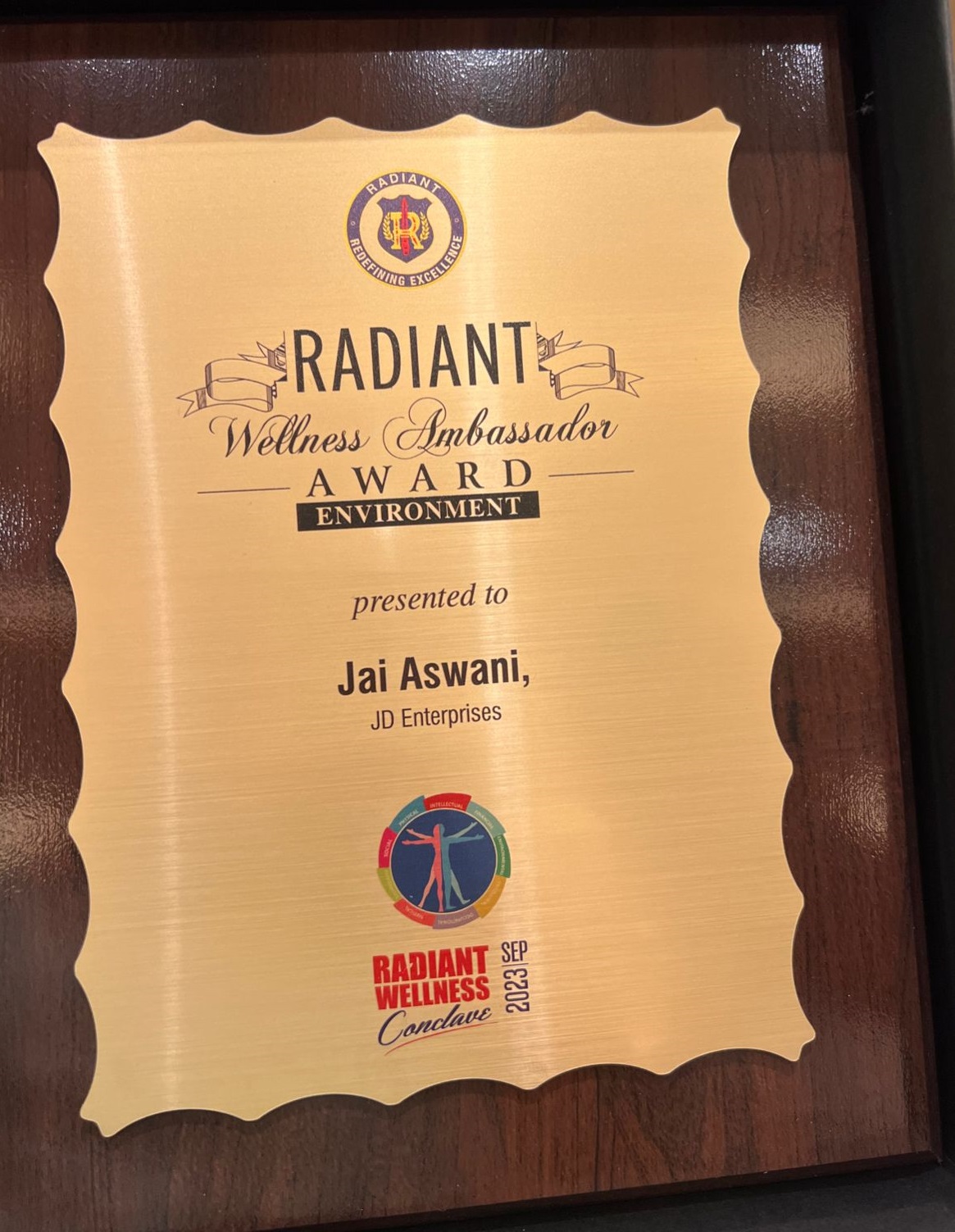 Radiant Wellness Ambassador Award