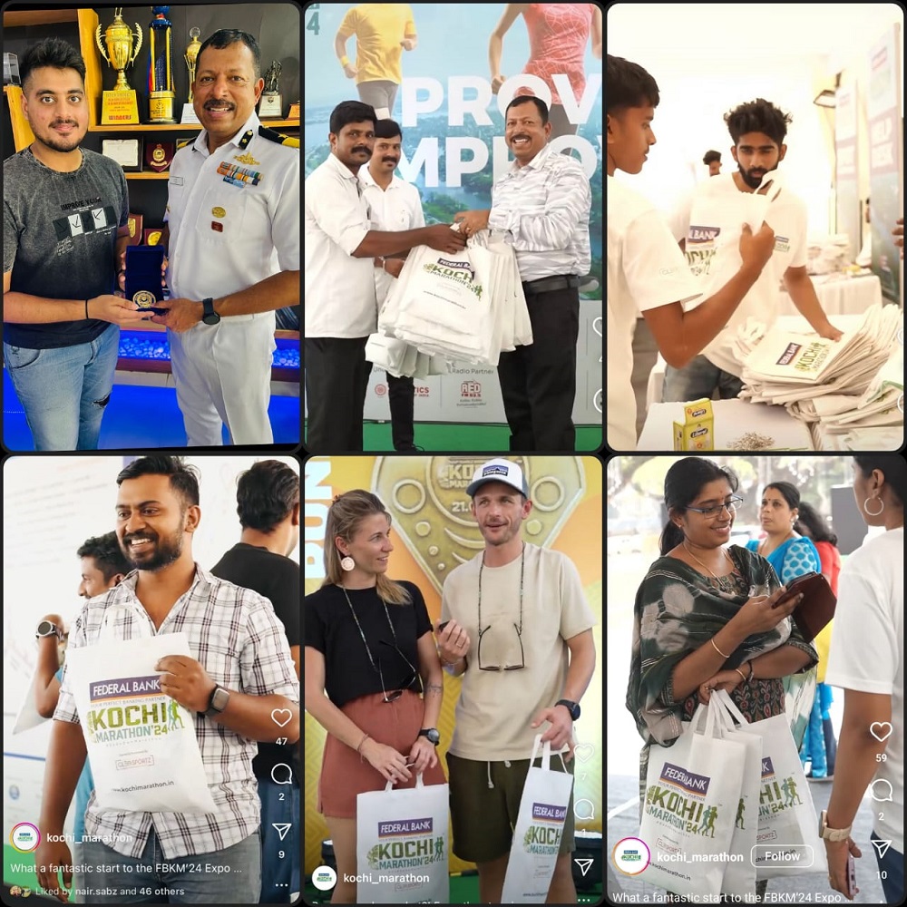 JD Enterprises proudly presents Happy Client: Kochi Marathon 2024. Providing goodie bags for the esteemed guests, DIG N.Ravi ( Kerala & Mahe)
